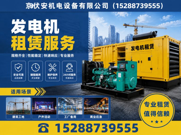 阳泉静音发电车租赁展示图